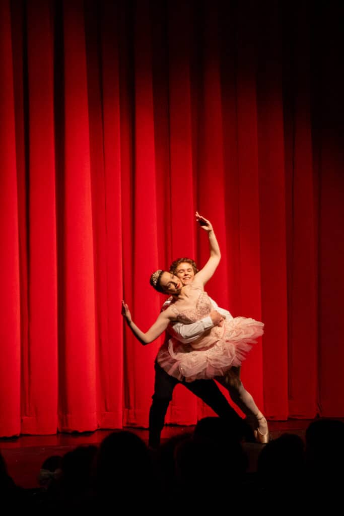 Ballerinas during The Nutcracker