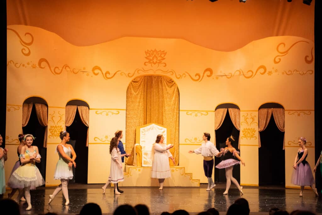 Ballerinas during The Nutcracker